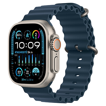 Apple Watch Ultra 2 GPS + Cellular Caja de titanio Correa azul océano 49 mm