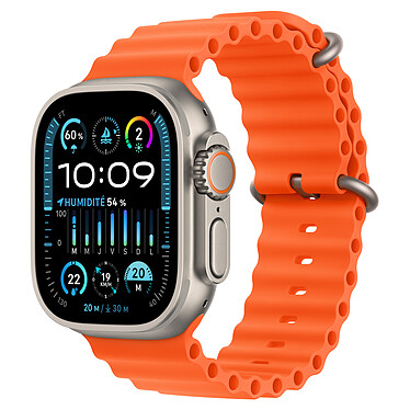 Apple Watch Ultra 2 GPS + Cellular Caja de titanio Correa naranja océano 49 mm
