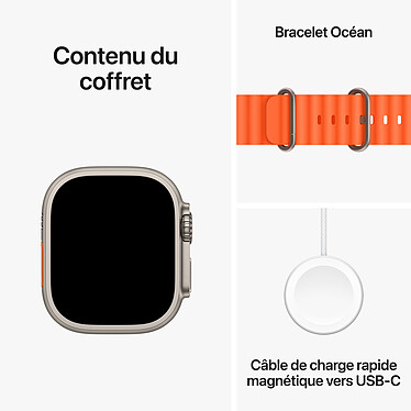 Acheter Apple Watch Ultra 2 GPS + Cellular Titanium Case Orange Ocean Band 49 mm