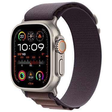 Apple Watch Ultra 2 GPS + Cellular Caja de titanio Indigo Alpine Loop 49 mm - S
