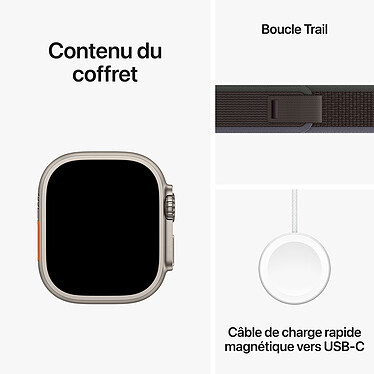 Acquista Apple Watch Ultra 2 GPS + Cellular Cassa in titanio blu/nero Trail Loop 49 mm - S/M