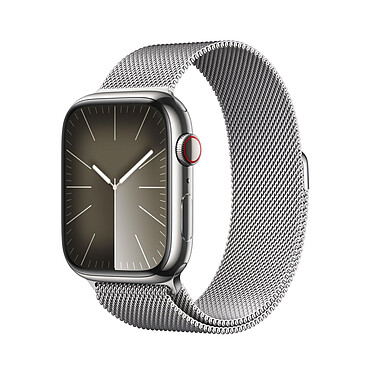 Apple Watch Series 9 GPS + Cellular Acero inoxidable Correa milanesa plateada 45 mm