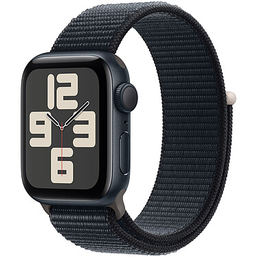Apple Watch SE GPS (2023) Correa de bucle deportivo de aluminio medianoche 40 mm