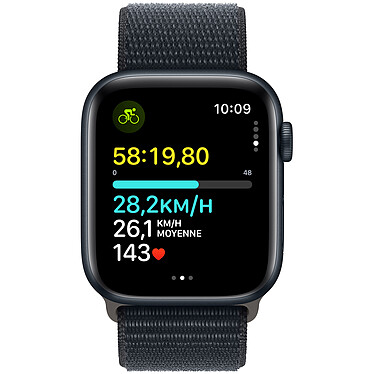 Review Apple Watch SE GPS (2023) Midnight Aluminium Sport Loop Midnight 44 mm Band