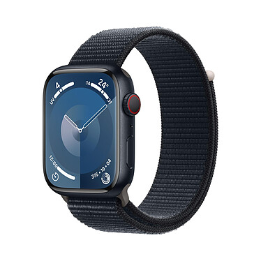 Apple Watch Series 9 GPS + Cellular Aluminio Hebilla deportiva medianoche 45 mm