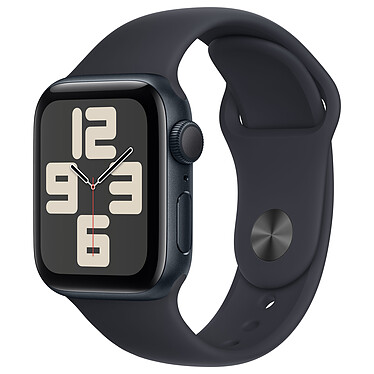 Apple Watch SE GPS + Cellular (2023) Correa deportiva de aluminio medianoche 40 mm - S/M