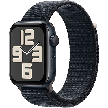 Apple Watch SE GPS + Cellular (2023) Midnight Aluminium Sport Loop Midnight 44 mm Band