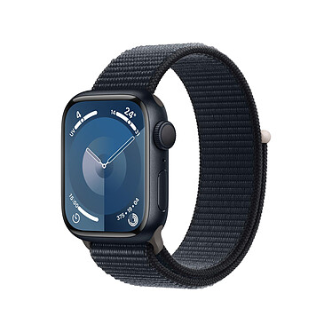 Apple Watch Series 9 GPS Aluminium Minuit Boucle Sport 41 mm