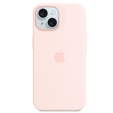 Funda de silicona Apple con MagSafe Rosa claro Apple iPhone 15