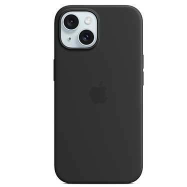 Custodia Apple in silicone con MagSafe nera per Apple iPhone 15