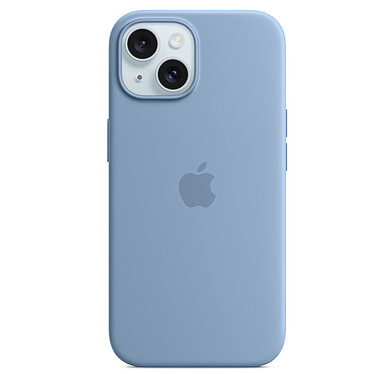Funda de silicona con MagSafe azul invierno Apple iPhone 15