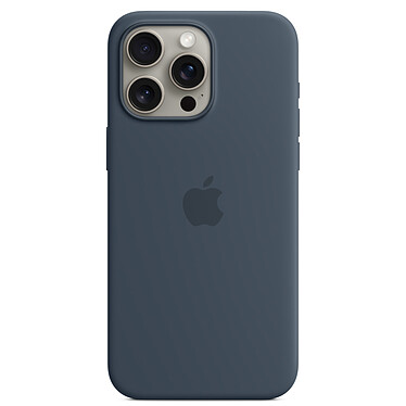 Custodia in silicone Apple con MagSafe Storm Blue Apple iPhone 15 Pro Max