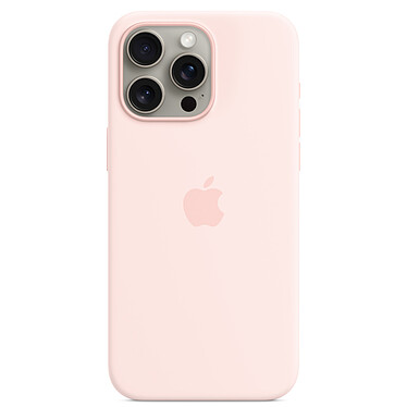 Funda de silicona Apple con MagSafe Rosa claro Apple iPhone 15 Pro Max