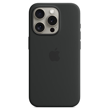 Custodia Apple in silicone con MagSafe nera per Apple iPhone 15 Pro