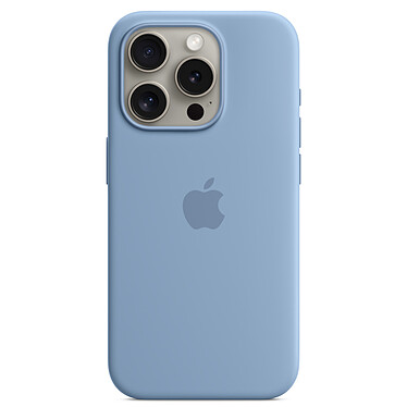 Custodia Apple in silicone con MagSafe blu invernale per Apple iPhone 15 Pro