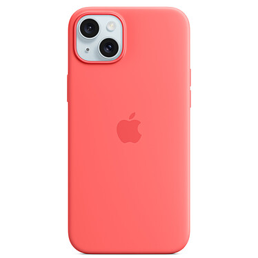 Funda de silicona con MagSafe Guava Apple iPhone 15 Plus