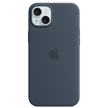 Funda de silicona con MagSafe Azul Tormenta Apple iPhone 15 Plus