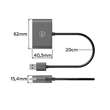 Acheter Mobility Lab Adaptateur USB-A / HDMI et VGA (M/F)