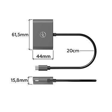 Acheter Mobility Lab Adaptateur USB-C / HDMI et VGA (M/F)