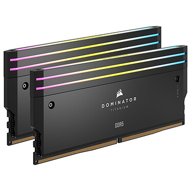 Corsair Dominator Titanium DDR5 RGB 64 GB (2 x 32 GB) 6600 MHz CL32 - Negro