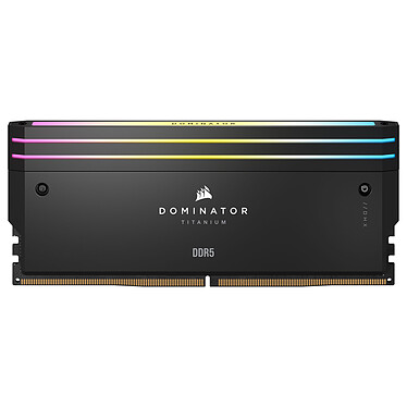 Acheter Corsair Dominator Titanium DDR5 RGB 64 Go (2 x 32 Go) 6600 MHz CL32 - Noir