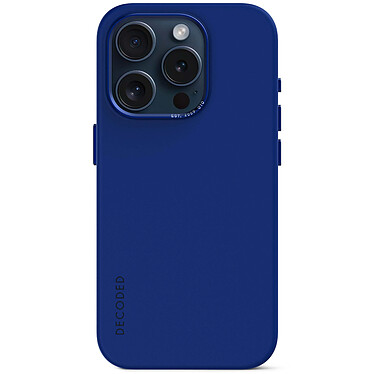 DECODED Funda de silicona azul iPhone 15 Pro Max