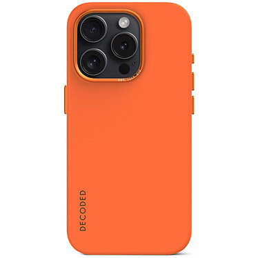 DECODED Silicone Case Apricot iPhone 15 Pro