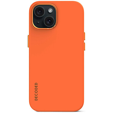 DECODED Silicone Cover Apricot iPhone 15