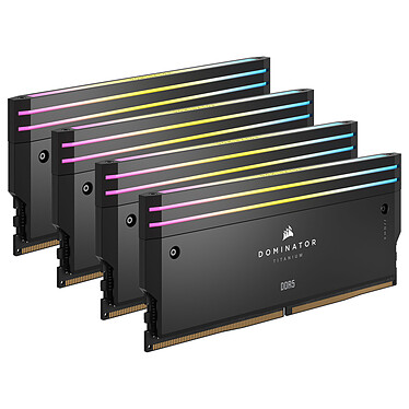 Corsair Dominator Titanium DDR5 RGB 64 GB (4 x 16 GB) 6400 MHz CL32 - Nero