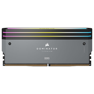 Acheter Corsair Dominator Titanium DDR5 RGB 64 Go (2 x 32 Go) 6000 MHz CL30 - Gris