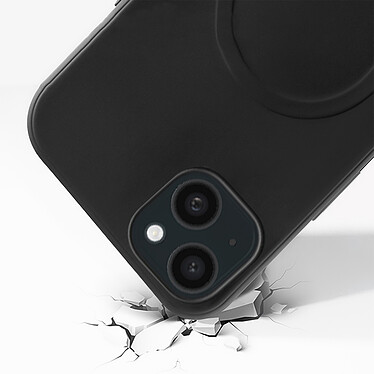 Akashi Coque Silicone MagSafe Noir iPhone 15 pas cher