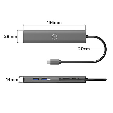Acheter Mobility Lab Hub Adapter USB-C 7-en-1 avec Power Delivery 100W
