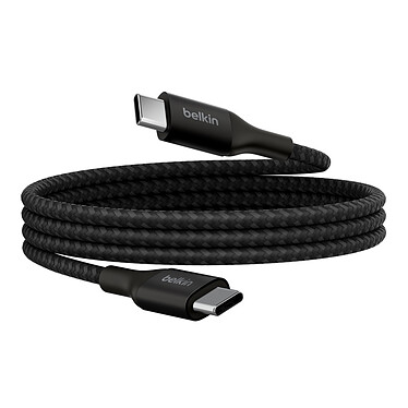 Cable USB-C a USB-C 240W de Belkin - Reforzado (Negro) - 1 m a bajo precio