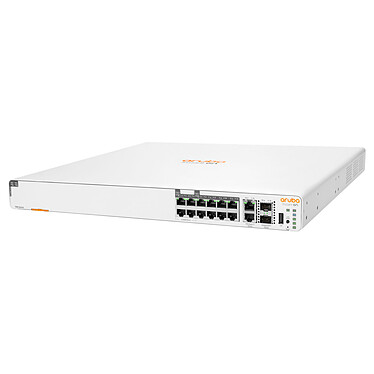 Aruba Instant On 1960 8p 1G Class 4 4p SR1G/2.5G Class 6 PoE 2p 10GBASE-T 2p SFP+ 480W (S0F35A) Switch manageable 4 ports PoE++ 2.5 GbE + 8 ports PoE+ 10/100/1000 Mbps + 2 ports 10 GbE + 2 SFP+