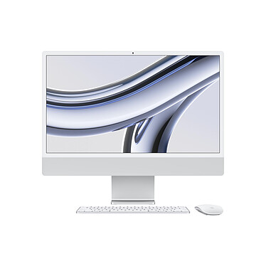 Apple iMac M3 (2023) 24" 8 Go 1 To Argent (MQR93FN/A-1TB)