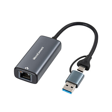 Adattatore da USB-C/USB-A a RJ45 2,5 GbE di MicroConnect
