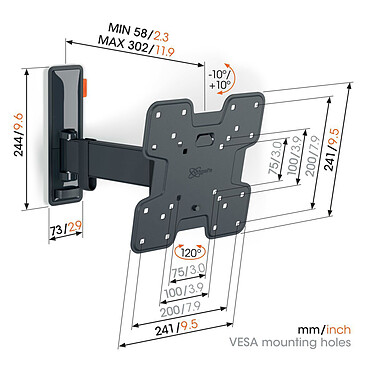 Vogel's Comfort TVM 3225 pas cher