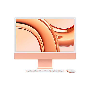 Apple iMac M3 (2023) 24" 16 Go 1 To Orange (Z19R47FR-16GB-1TB-MKPN-MTP)