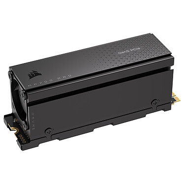 Nota Corsair MP700 PRO 4Tb con dissipatore attivo.