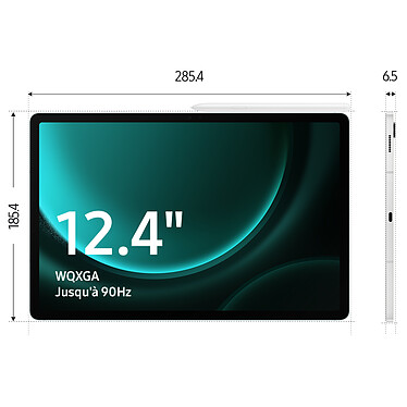 Acheter Samsung Galaxy Tab S9 FE+ 12.4" SM-X610N 256 Go Argent