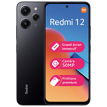 Xiaomi Redmi 12 Noir (8 Go / 256 Go)