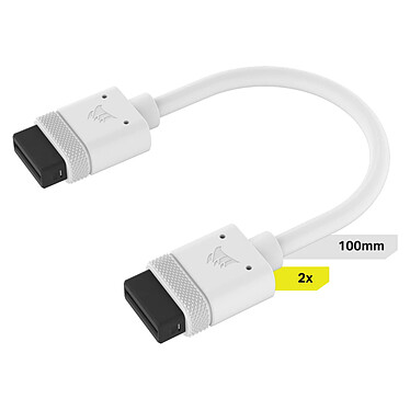 Corsair iCue Link Cable 100mm (x 2) - Blanc