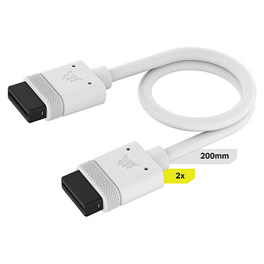 Corsair iCue Link Cable 200mm (x 2) - White