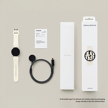 Samsung Galaxy Watch6 BT (40 mm / Crème) pas cher