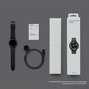 Samsung Galaxy Watch6 Classic 4G (43 mm / Noir) + Chargeur pas cher