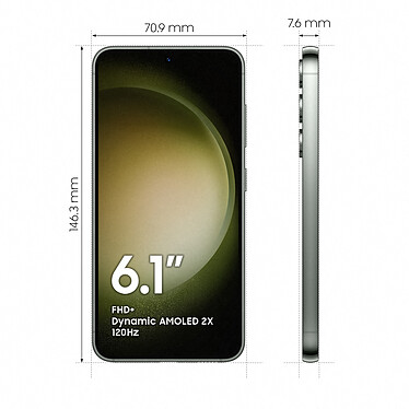 Avis Samsung Galaxy S23 SM-S911B Vert (8 Go / 128 Go)
