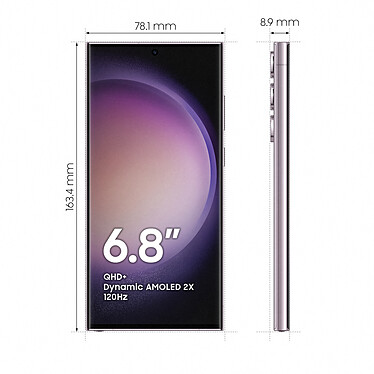 Avis Samsung Galaxy S23 Ultra SM-S918B Lavande (8 Go / 256 Go) · Reconditionné