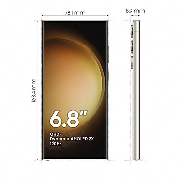 Avis Samsung Galaxy S23 Ultra SM-S918B Crème (12 Go / 512 Go)