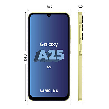 Avis Samsung Galaxy A25 5G Lime (6 Go / 128 Go)
