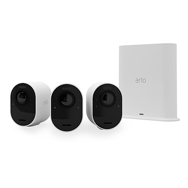 Arlo Ultra 2 Security System 3 Camera Kit - Blanc (VMS5340)